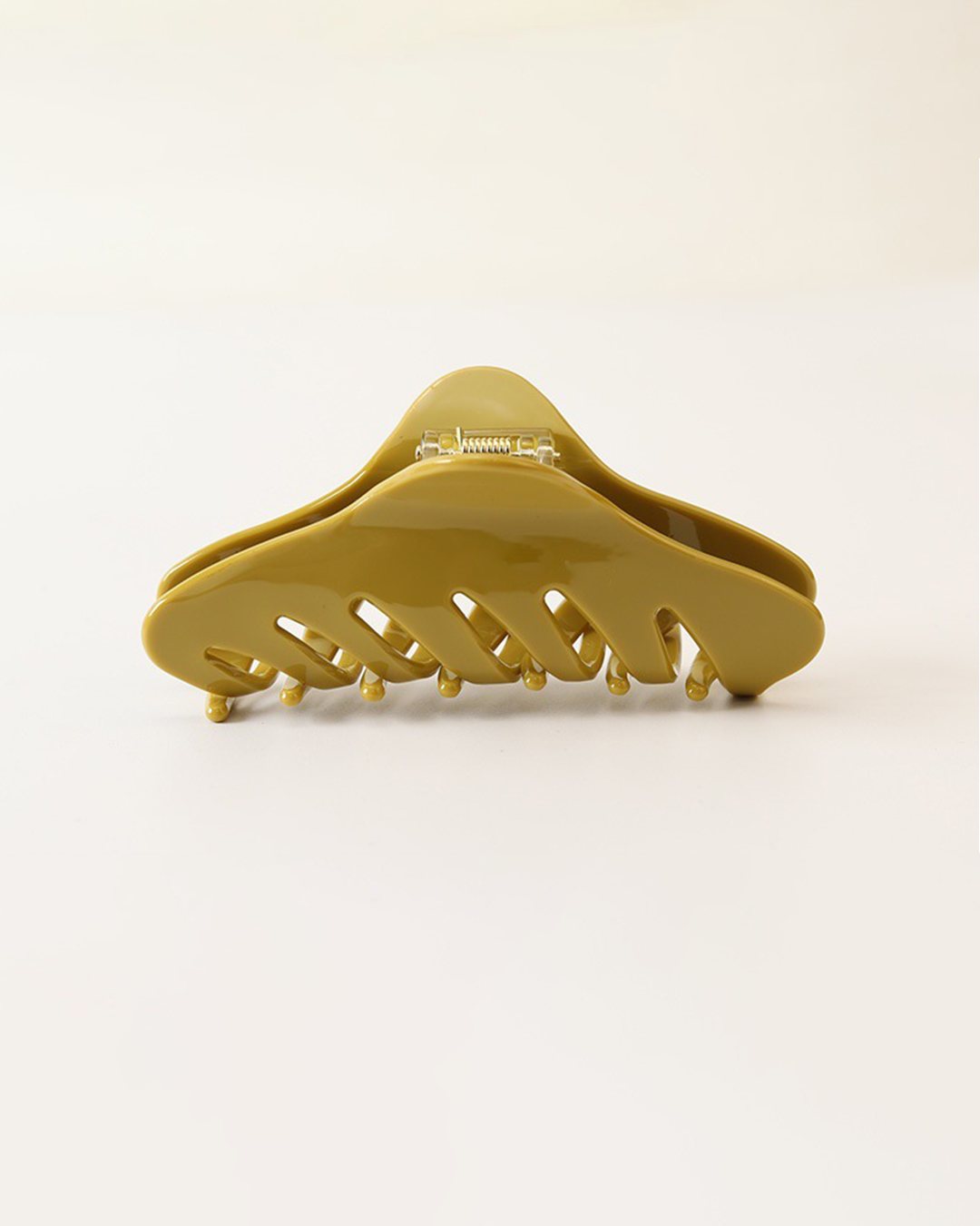 Oversized Olive Green Butterfly Hair Claw Clip