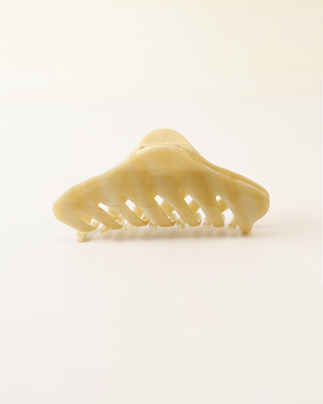 Oversized Cream Butterfly Hair Claw Clip