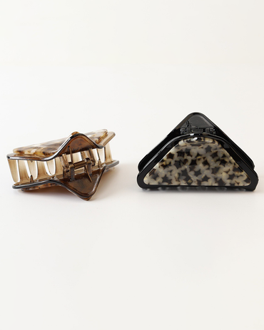 Tortoiseshell Triangle Acetate Hair Claw Clip