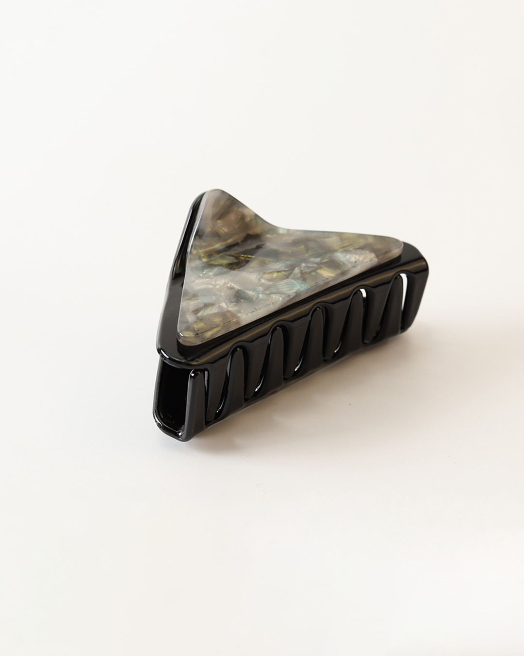 Labradorite Triangle Acetate Hair Claw Clip