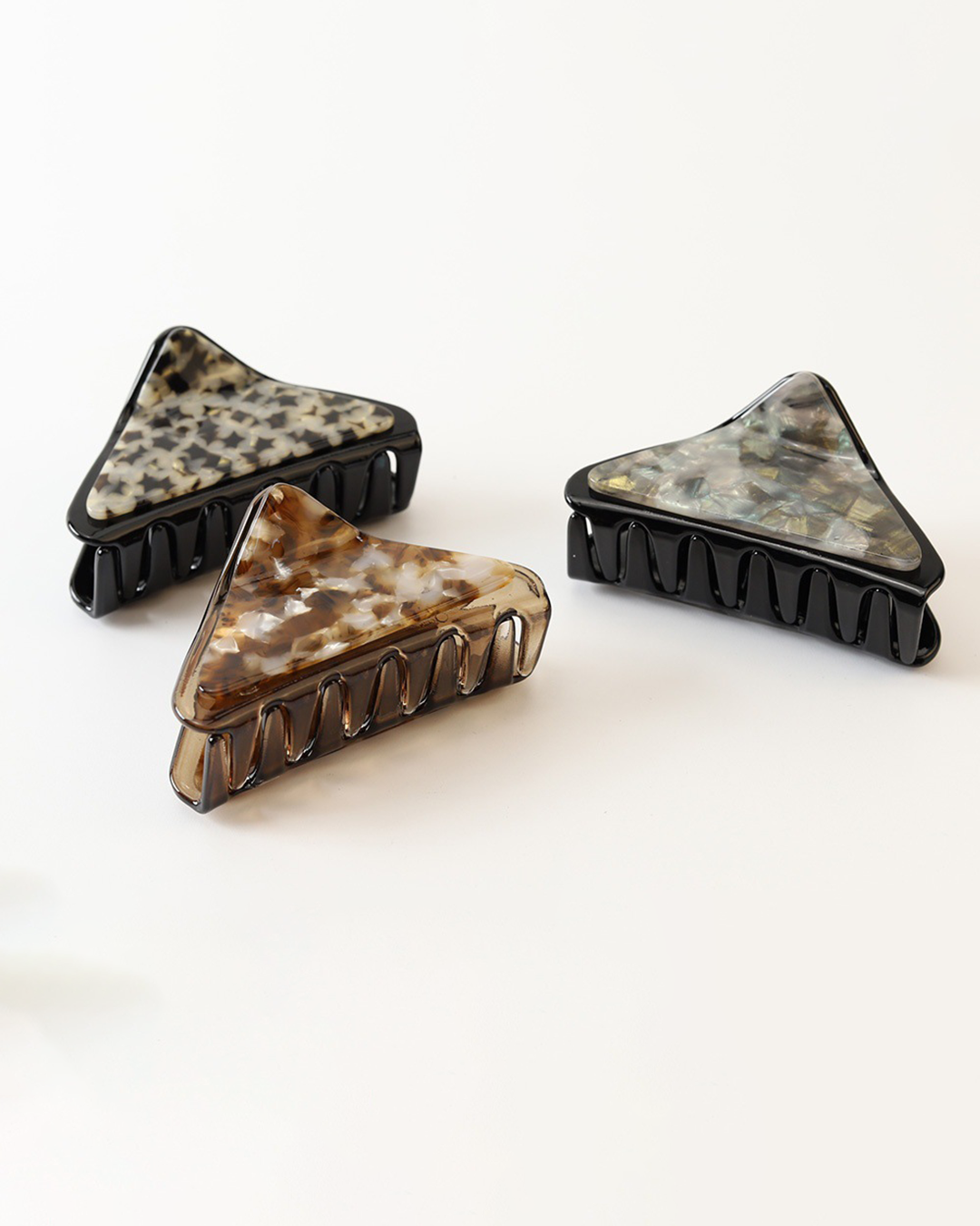 Tortoiseshell Triangle Acetate Hair Claw Clip